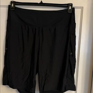 G Gradual Women's 9” Long Board Swim Shorts W/ Pockets High Waist Knee Length